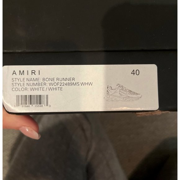 AMIRI MENS  BONE RUNNER SNEAKERS main image 4